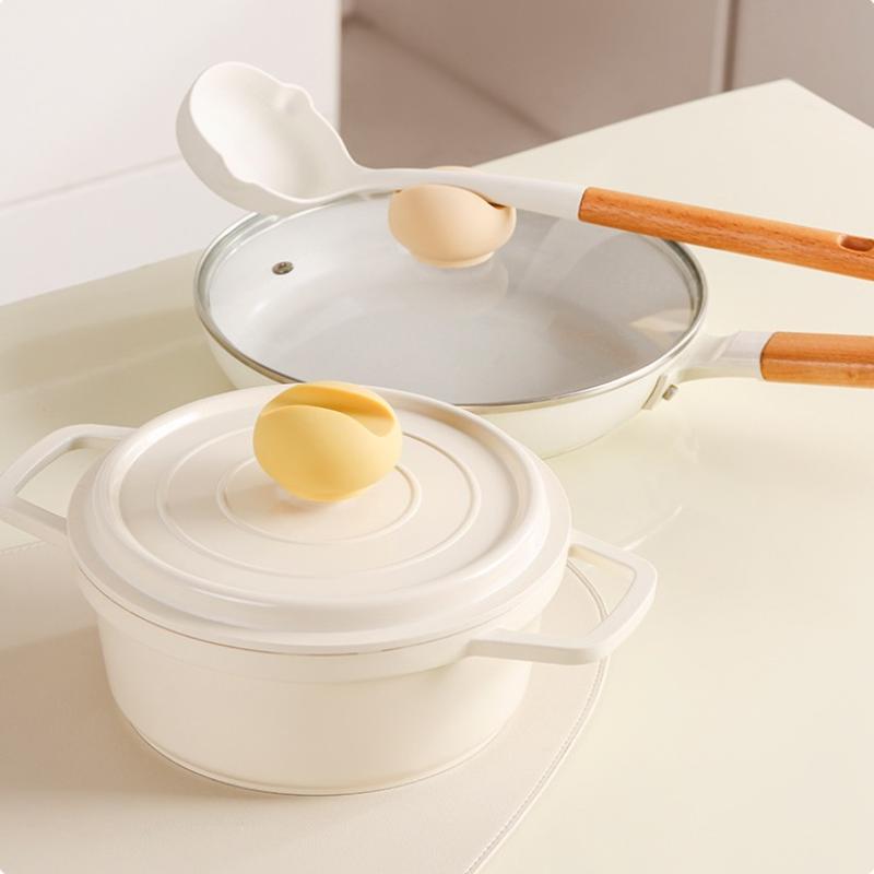 Silicone Pot Lid Knob Covers Anti-Scalding  Pot Lid Cover Reusable Kitchen Gadgets Portable Hand Protector For Daily Use