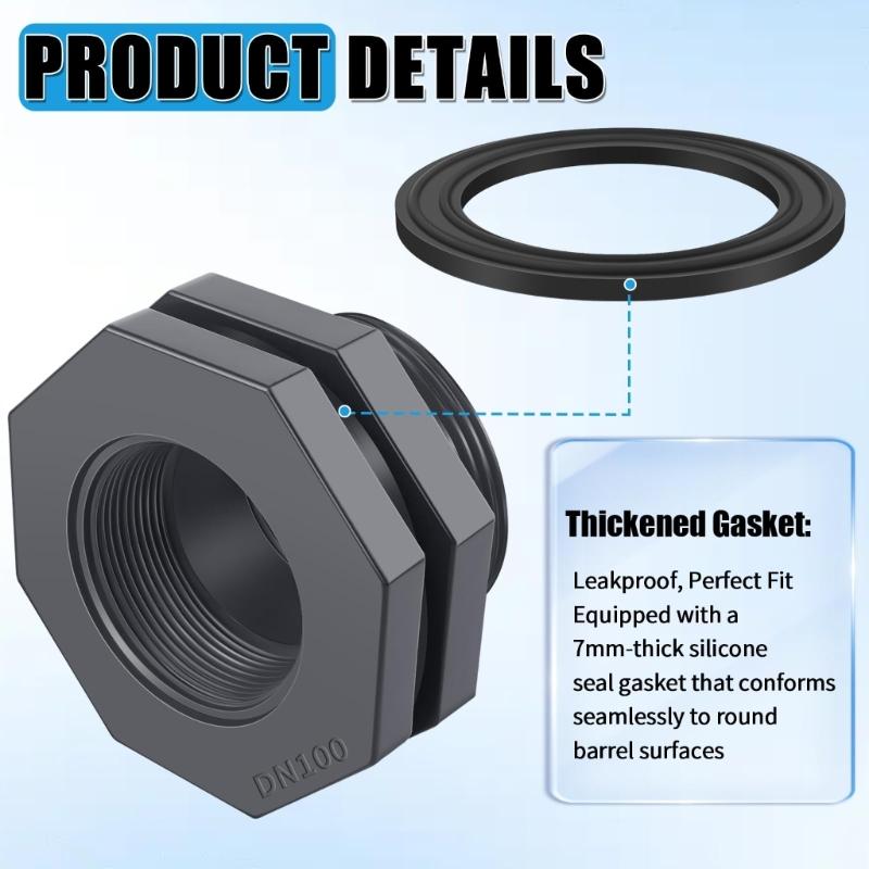 Water Tanks Connector Drain Pipe Accessories Aquariums Joints Water Pipe Fittings Thread Adaptor Tank Bulkhead