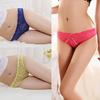 Frauen Sexy Spitze Hohl V-string Slip Panty Tangas G-string Dessous Unterwäsche