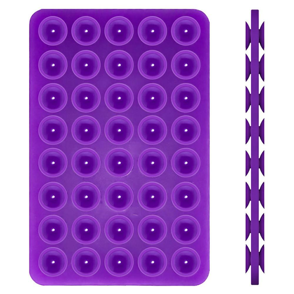 

Силіконовий тримач для телефону на присосці 40 зернистий двосторонній тримач для телефону на присосці, 100x66 мм Purple