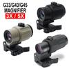 Тактичний приціл Eotech G33 G43 G45 з фіксованою лупою 3X 5X із швидким знімним кріпленням QD для страйкбольного полювання