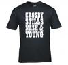 T-shirt Logo du Groupe Crosby Stills Nash Young Nouveau