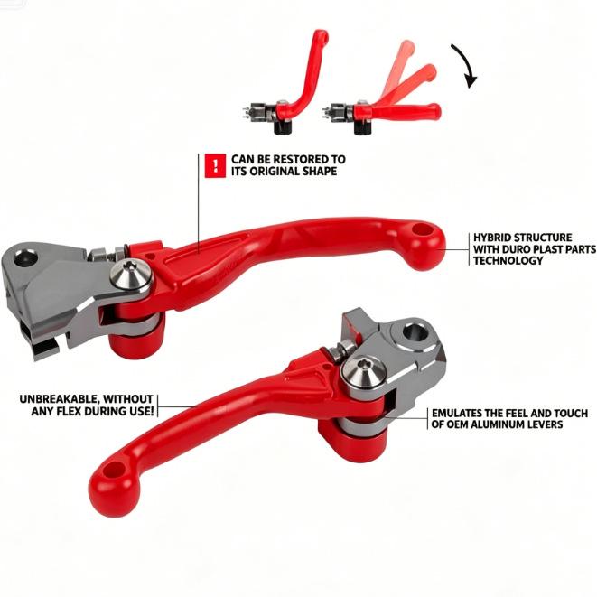 Nylon Bendable Clutch Brake Levers for CRF450X CR125 Off-road Motorcycle