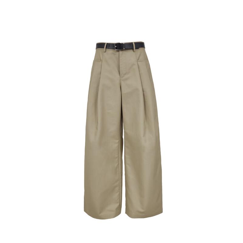 VEROMODA 2025 Autumn Cotton Belted Loose Fit Carrot Pants