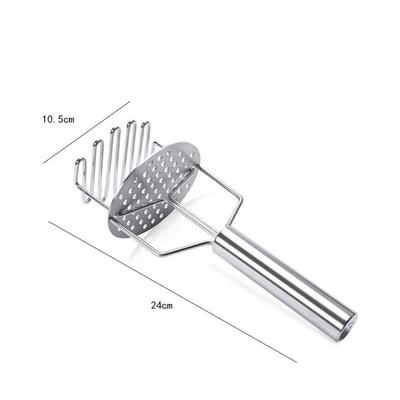 Kartoffelstampfer aus Edelstahl, langlebiger doppelschichtiger Kartoffelpresser, handbetriebener Kartoffelpüree-Hersteller, professioneller Kartoffelstampfer aus Metalldraht