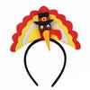 Thanksgiving Turkey Headband for All Age Festival Decoration Hairhoop Festive Party Head Ornament for Family Gathering