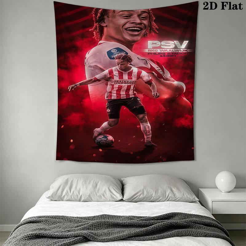 PSV Eindhoven Wall Hanging Printed Fabric Blanket Decorative Tapestries for Bedroom Living Room Home Decor