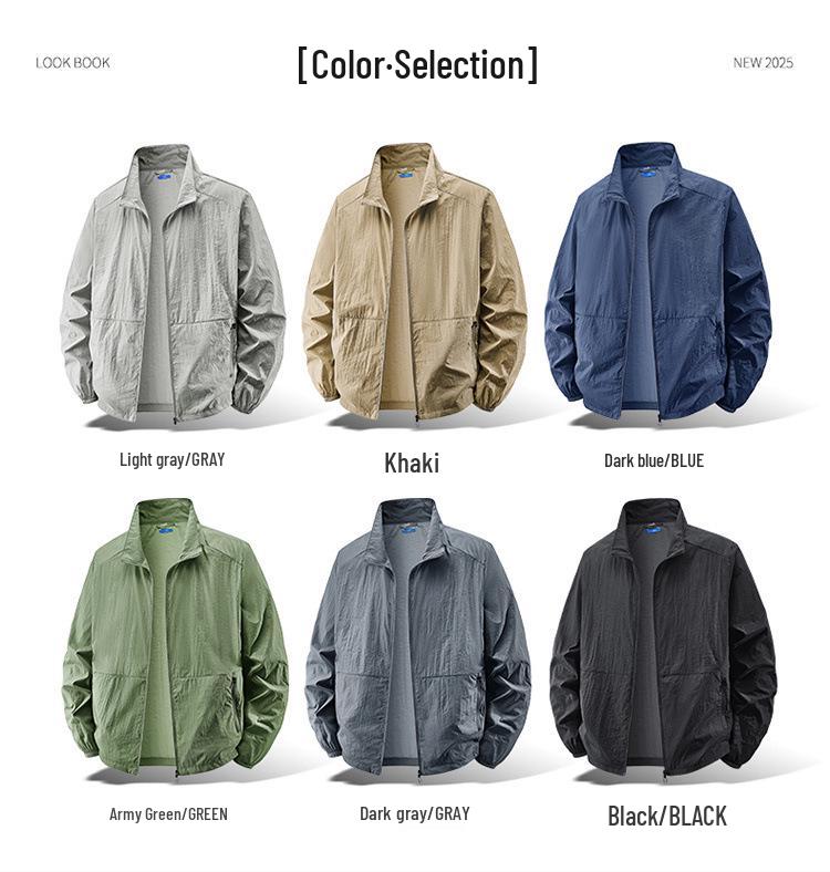 2025 Herren Koreanischer Stil Lässige Outdoor-Sportjacke – Trendige, Atmungsaktive, Locker geschnittene Oberbekleidung