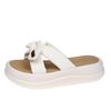 Platform slippers women's summer wear fashion 2025 new one-pedal beach sandals with skirt cool slippers