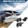 Boat Engine Fuel Line Connector Fitting 8mm Female Male Fuel Pipe Joint Comp Fitting for Yamaha Outboard Motor Fuel Tank Hose Pipe 5/16 / Durable/