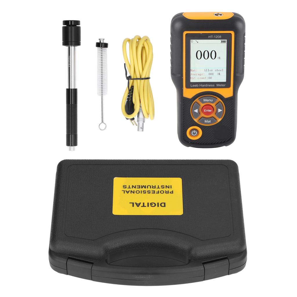 Digital Hardness Tester ABS High Accuracy Hardness Meter Durometer Scale with TFT Color Screen HT 1208