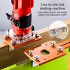 Engineer Grade Aluminum Router Table Plate With Positioning Buckle Adjustable Thickness For Trimmers Woodworking Project