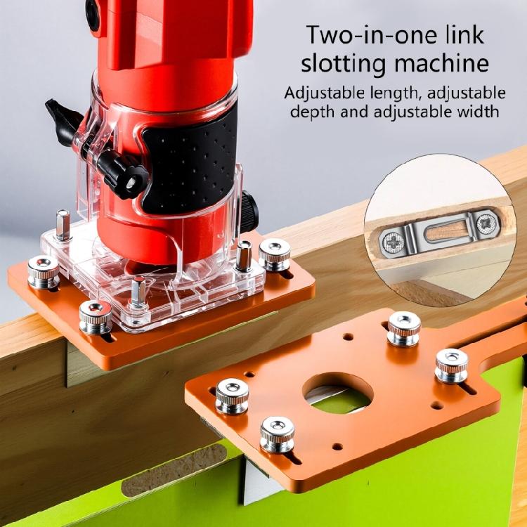 Engineer Grade Aluminum Router Table Plate With Positioning Buckle Adjustable Thickness For Trimmers Woodworking Project