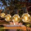 G40 Solar Garden String Lights - Outdoor Waterproof Bulbs for Camping and Christmas Decorations