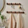 Various Hook Elegant Coat Rack for Wall Mounting Designs for Efficient Use in Bedrooms and Kitchens Storage Solution