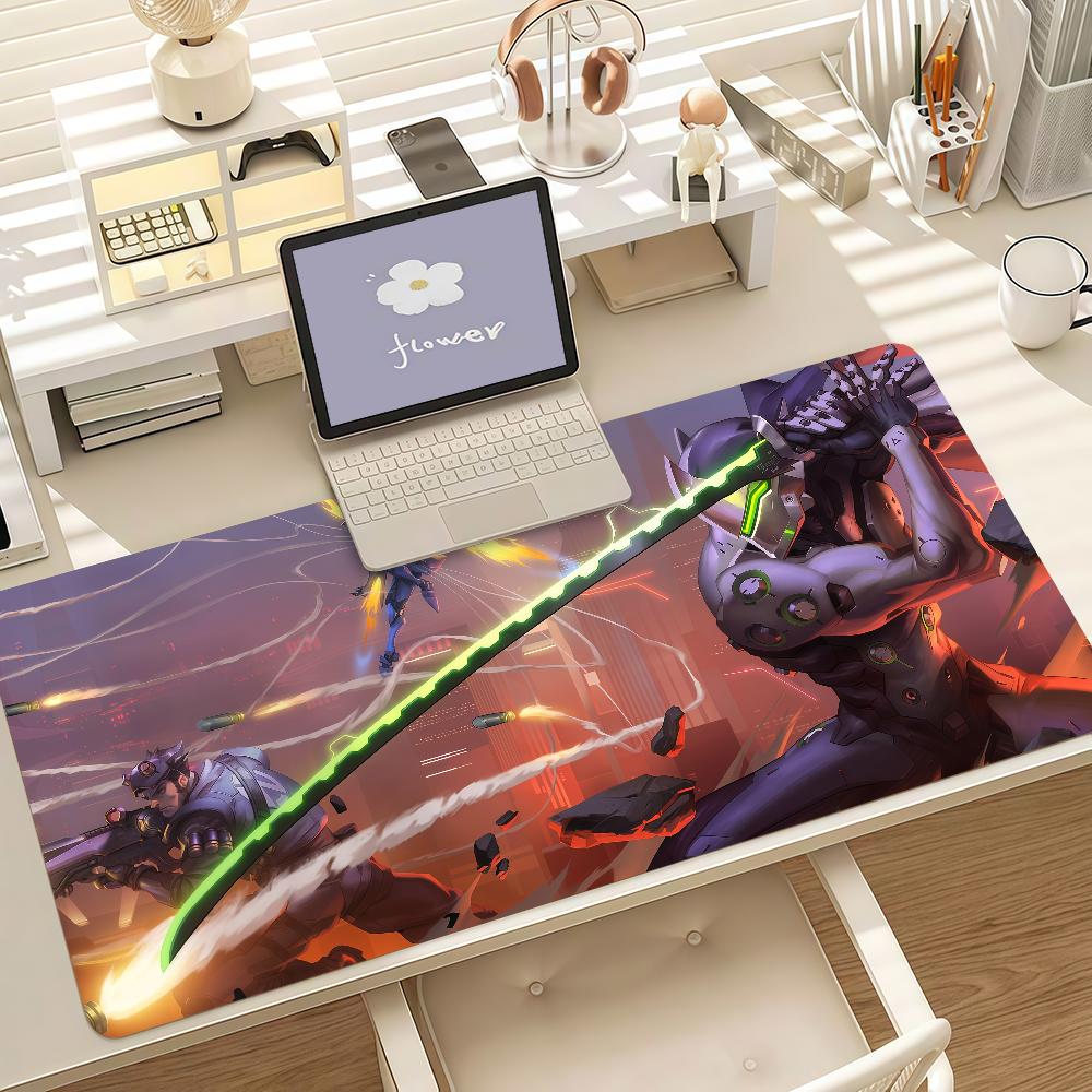 Game OOverwatchEs Mouse Pad Anti Slip Rubber Edge Locked Thickened Laptop Gaming Desk Mat