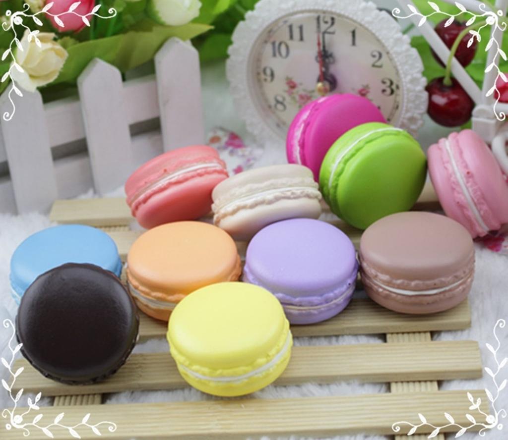 Food Sample Bread and Sweets Display Realistic Candy Toy Set Set, Samples, (11 Macarons)