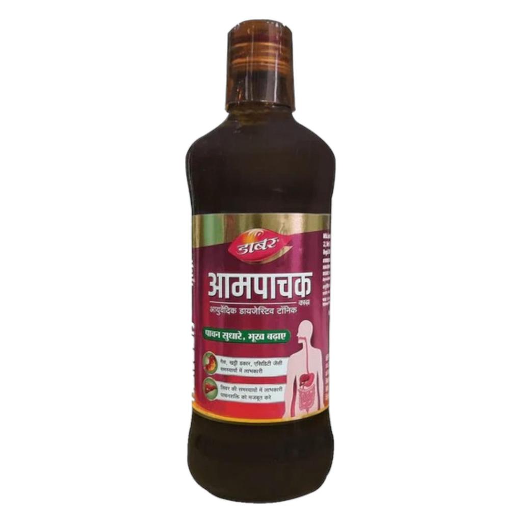 Dabur Aampachak Kadha Ayurvedic Digestive Tonic 450ml Pack Of 1 | Relieves Gas, Acidity, Constipation | Supports Gut Health & Wellness