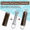 Heavy Type Pool Winterization Spring With Stainless Steel Construction and Protective Sleeve D Rings Plug