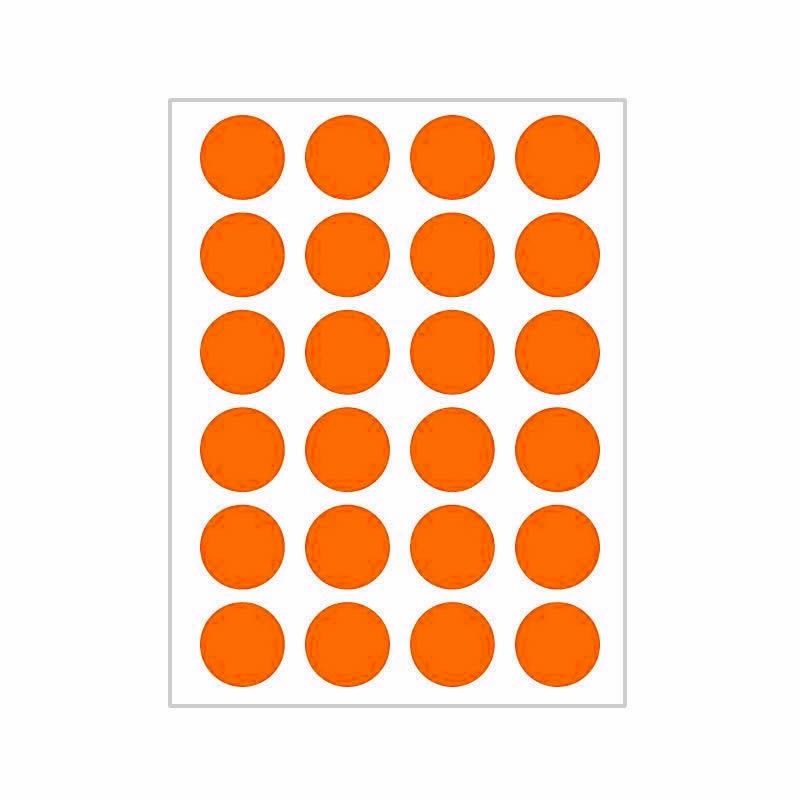 10 Colors Mixed Polka Dot Round Label Stickers: Small & Large, Red, Yellow, Blue, Green, Pink, White, Black, Orange