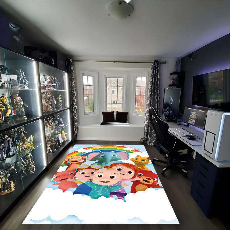 Cocomelon Printed Carpet, Rug for Office Chair Living Room Bedroom Kitchen Room Decor Gifts.