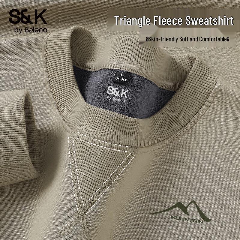 

Baleno Men s S&K Series Thick Fleece Round Neck Sweatshirt 3XL