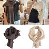 Ragged Knitted Neck Scarf Plush Warm for Men Women Winter Season Neck Gaiter Stylish Winter Neckwear