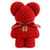 Pineapple Pattern Small Bear Gift Red Wedding Supplies Pineapple Towel  Valentine's Day