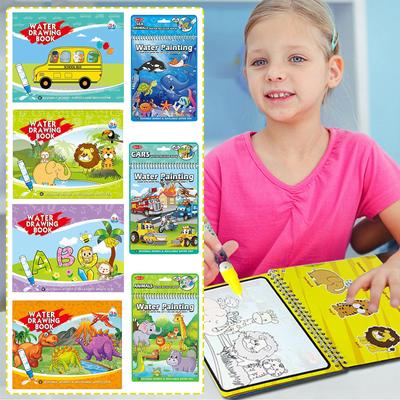 Eco-friendly Water Doodle Book, Mess-free Watercolor Book, Doodle Drawing Book With Pen For Mess-free Drawing And Coloring Alphanumeric 10ml