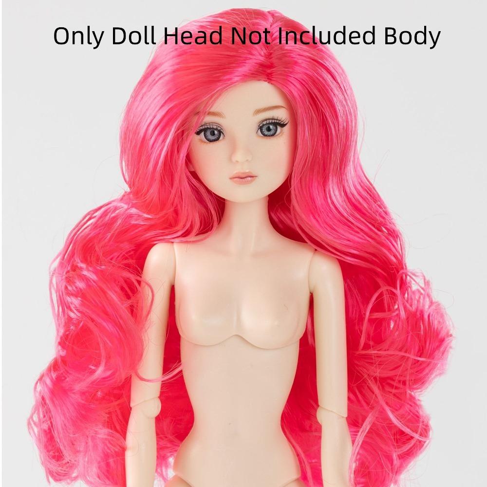 Joint Movable Supermodel Doll Body Curly Hair Doll Body Realistic Make-up Doll Head Play House