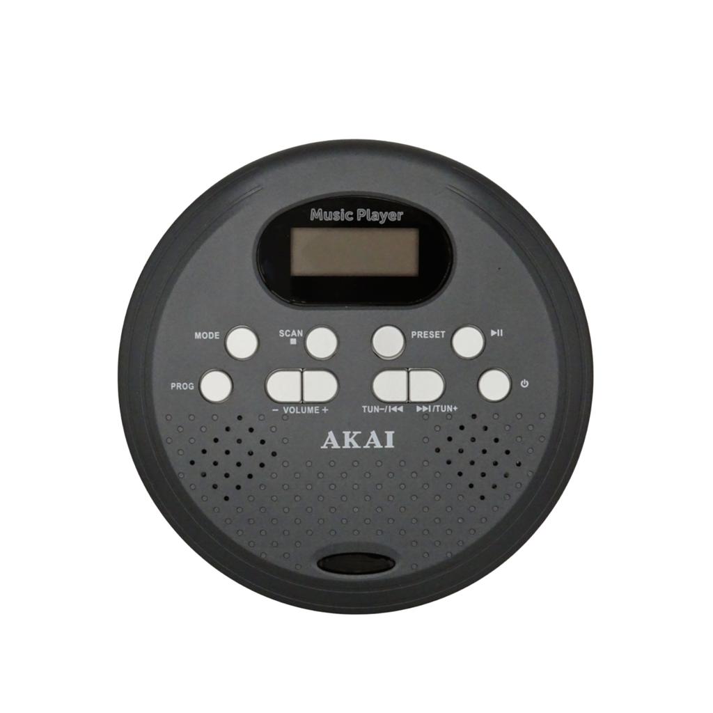 Akai Acdp-200 Plus Cd Player Bluetooth 5.3 Fm Mp3 Usb-C Esp Black