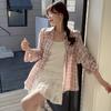 Korean Pink Plaid Shirt for Women, New Spring and Autumn Design, Niche Design Long-sleeve Top, Loose Casual Outerwear Shirt