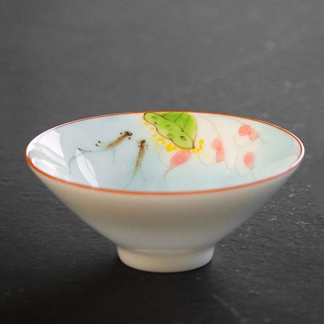 60ml White Porcelain Master Cup Hand Painted Ceramic Tea Cup Bowl Teaware Tea Set Cup Kungfu Teacups Set Small Cone Bowl Chazhan