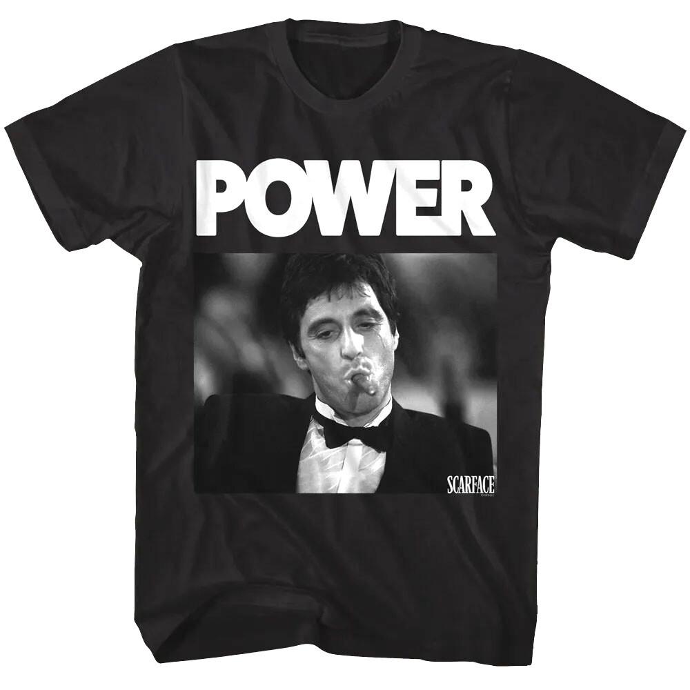 Scarface Bad Guy Power Men T Shirt Tony Montana Cigar Tux Bowtie Movie XXXXL