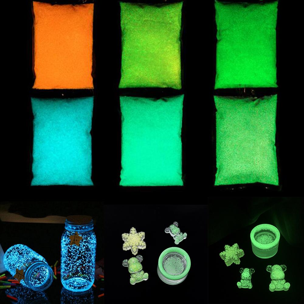 20-50g/Lot Luminous Sand Stone Fluorescent Super Luminous Particles Glow in the Dark Pigment for DIY Epoxy Resin Mold Fillings