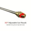 Copper High-Pressure Car Wash Nozzle with Brush Attachment