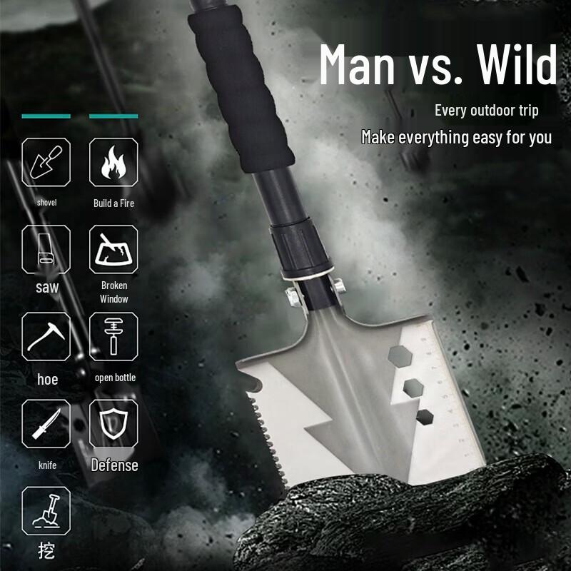 Quyoubang Multi-tool Outdoor Survival Shovel