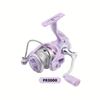High Quality Purple Spinning Fishing Reel 1500-7000 Series Metal Spool and Stainless Steel Bearings Durable for Freshwater and Saltwater Fishing