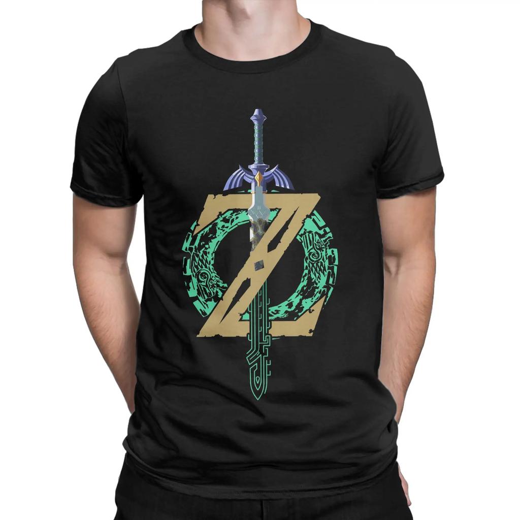 Unisex Unisex Zelda Tears Of The Kingdom T Shirts Game Pure Cotton Clothes Humor Short Sleeve Crewneck Tees 4xl 5xl 6xl Tshirt