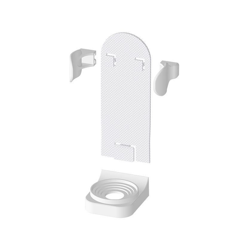 Punch-Free Wall-Mounted Toothbrush Holder for Adults & Children - Bathroom Storage Rack for Electric & Manual Toothbrushes