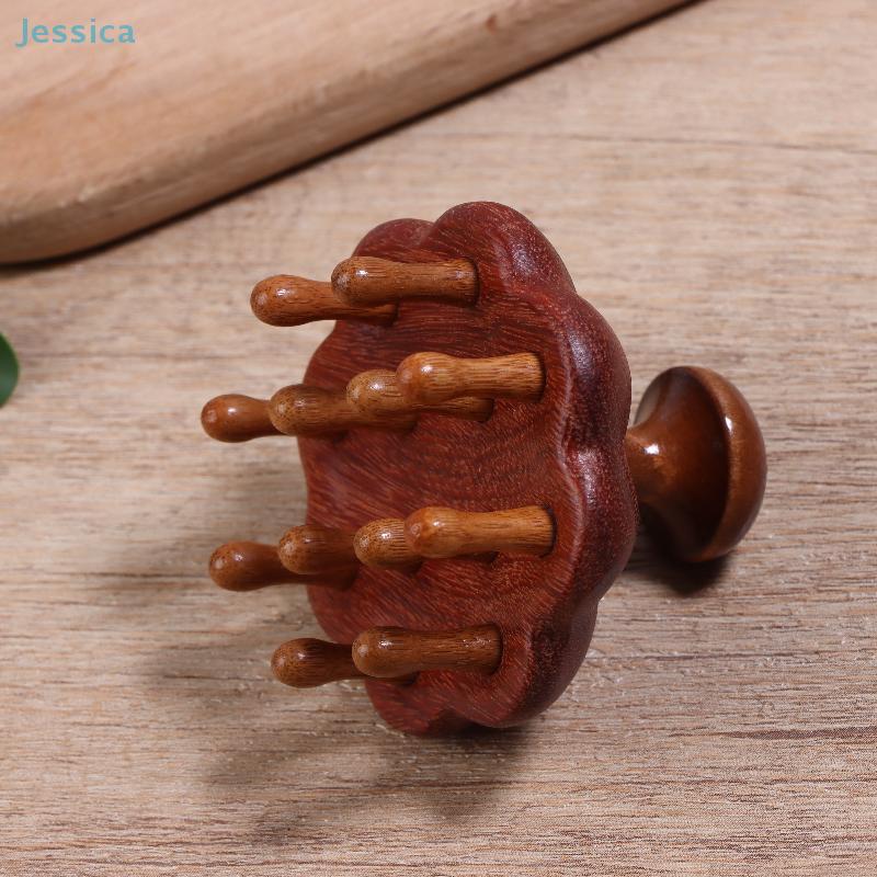 Wide-tooth Massage Comb Sandalwood Handheld Scalp Massager Relieve Fatigue Universal For The Whole Body