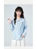 2026 Spring Lace Tie Loose Collar Long Sleeve Women's Shirt