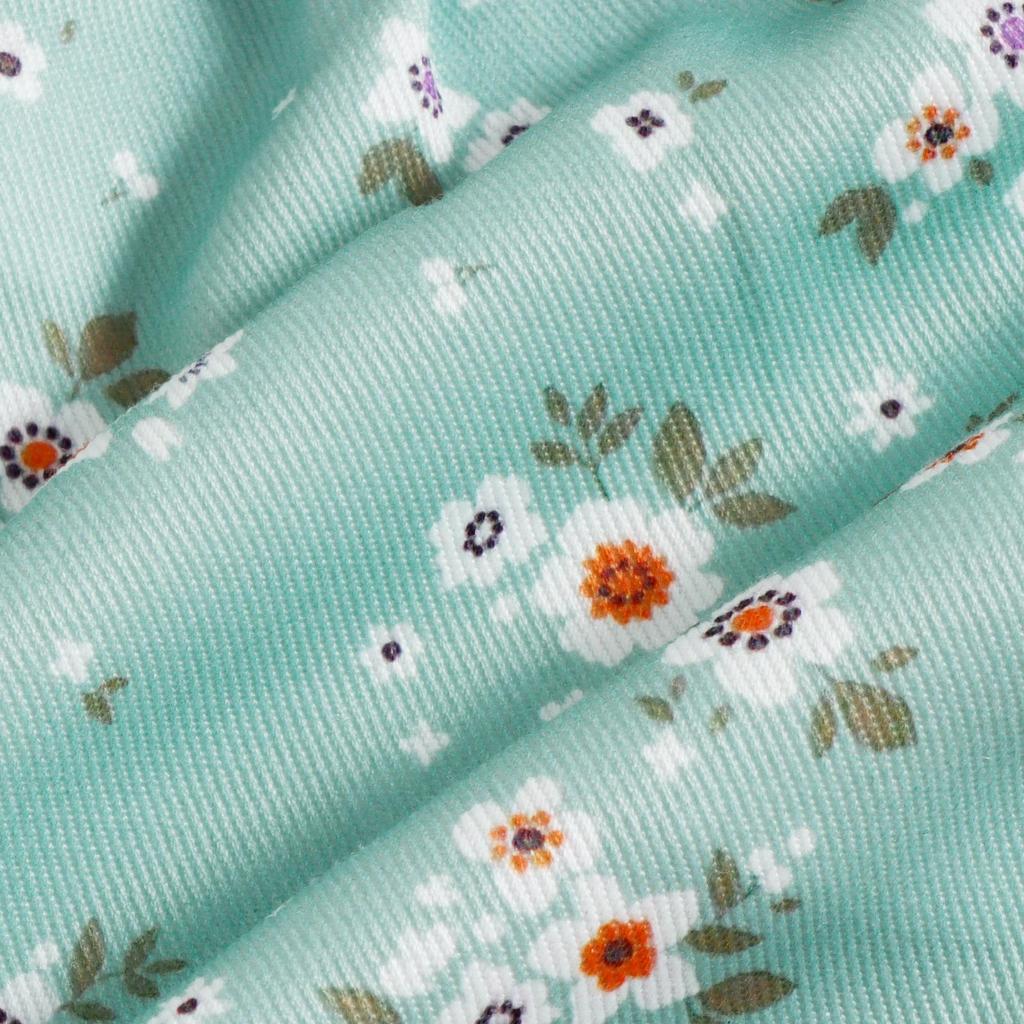 Toddler Girls Short Sleeve Top with Floral Print Overalls and Matching Headband Set Soft Fabric Comfortable Fit Summer Outfit