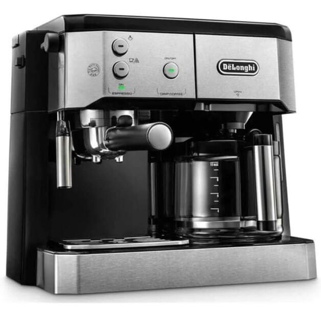 

Кофемашина DeLonghi BCO 421.S Combi серебристый/черный