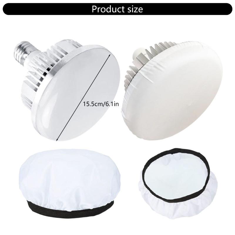 Softbox Lighting Cover 15CM Diffuser Lamp Sock Diffuser Cloth,Light Diffuser Cloth for Enhances Artistic Photo Effects