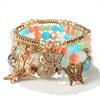 Bohemian bracelet creative tassel multi-layer beaded bracelet