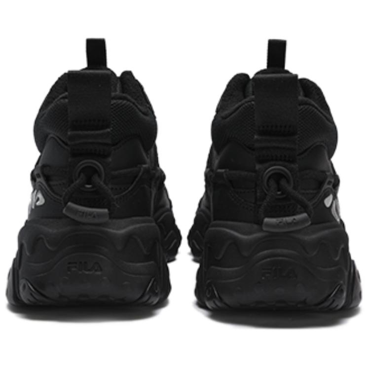 FILA Fluid 5 Comfortable Simple Fleece Mid-Top Casual Running Shoes Men sneaker Black F12M442122F-BK