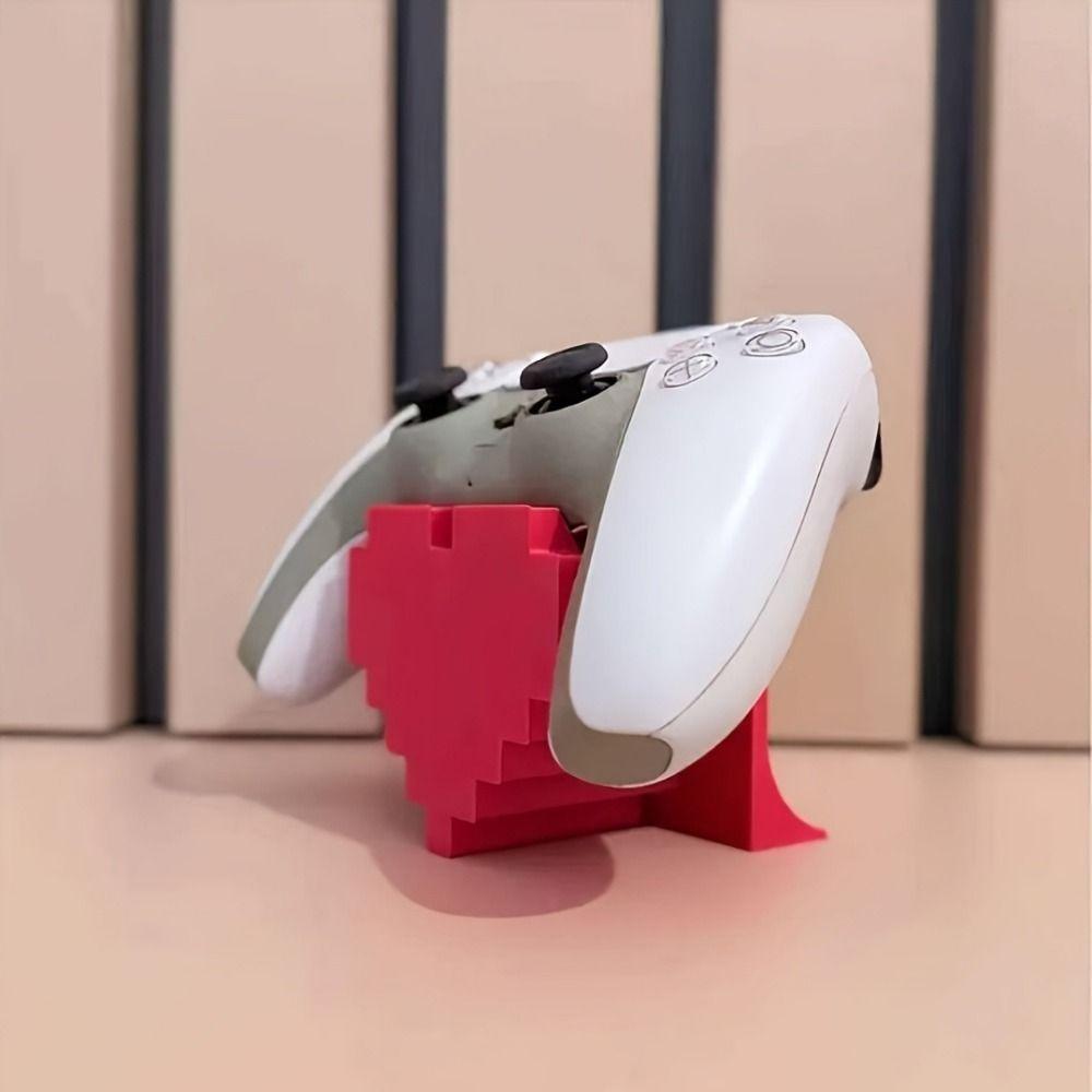 Heart-Shaped Game Controller Stand, Stable 3D Printed Desktop Decoration, Game Controller Storage, Home Storage