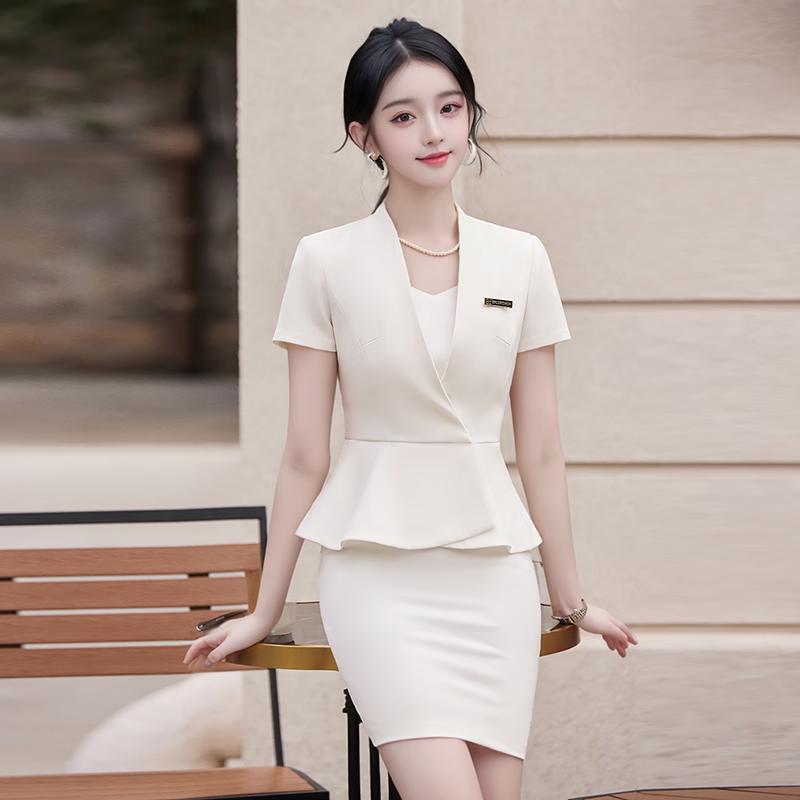 Teloramann Professional Women's Blazer Skirt Set
