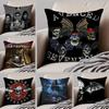 Metal American Band AAvenged Sevenfold Cushion Cover Throw Pillow Cover Hidden Button Durable Polyester Chair Cushion